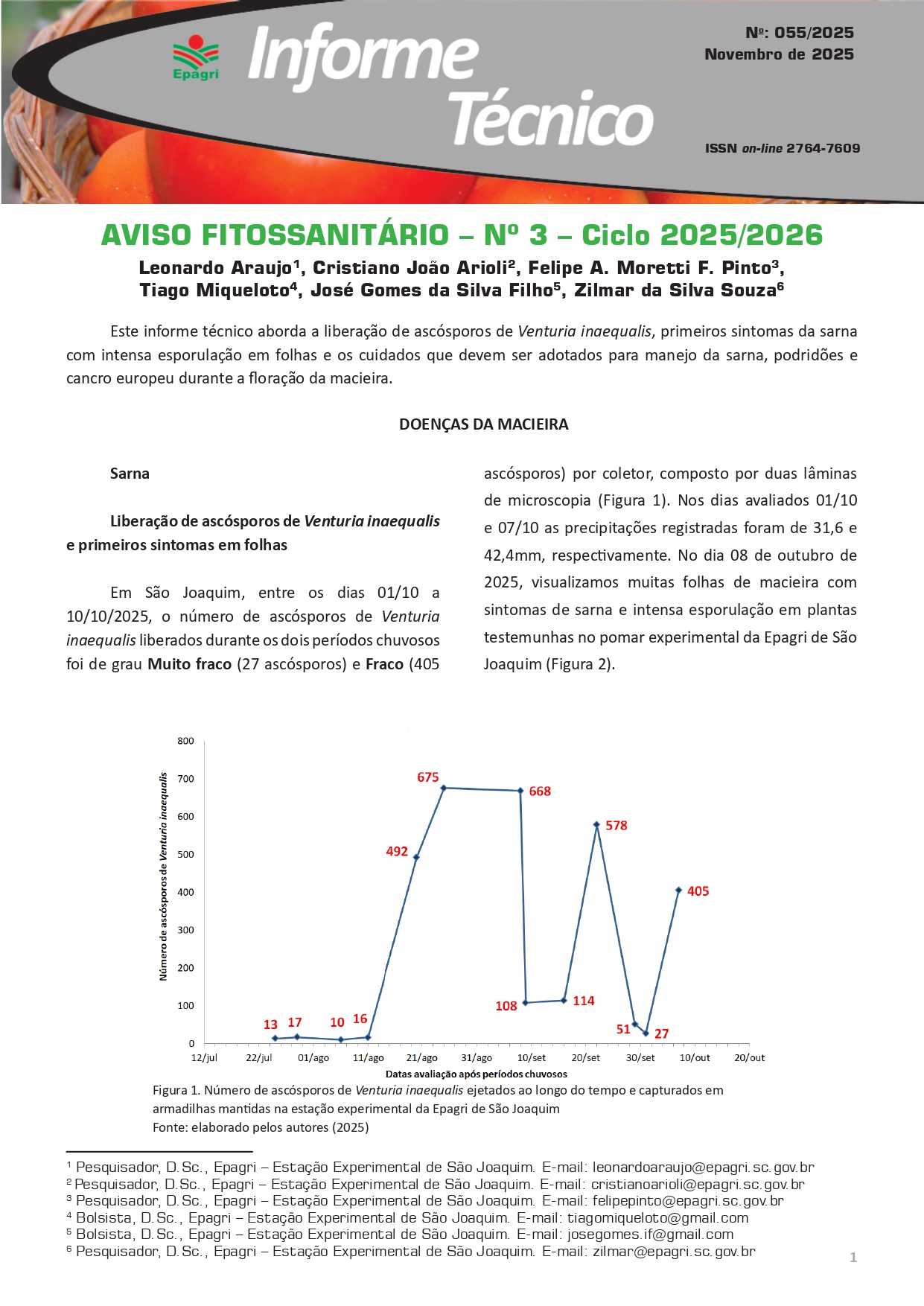 					Visualizar n. 55 (2025): Aviso fitossanitário – Nº 3 – Ciclo 2025/2026
				