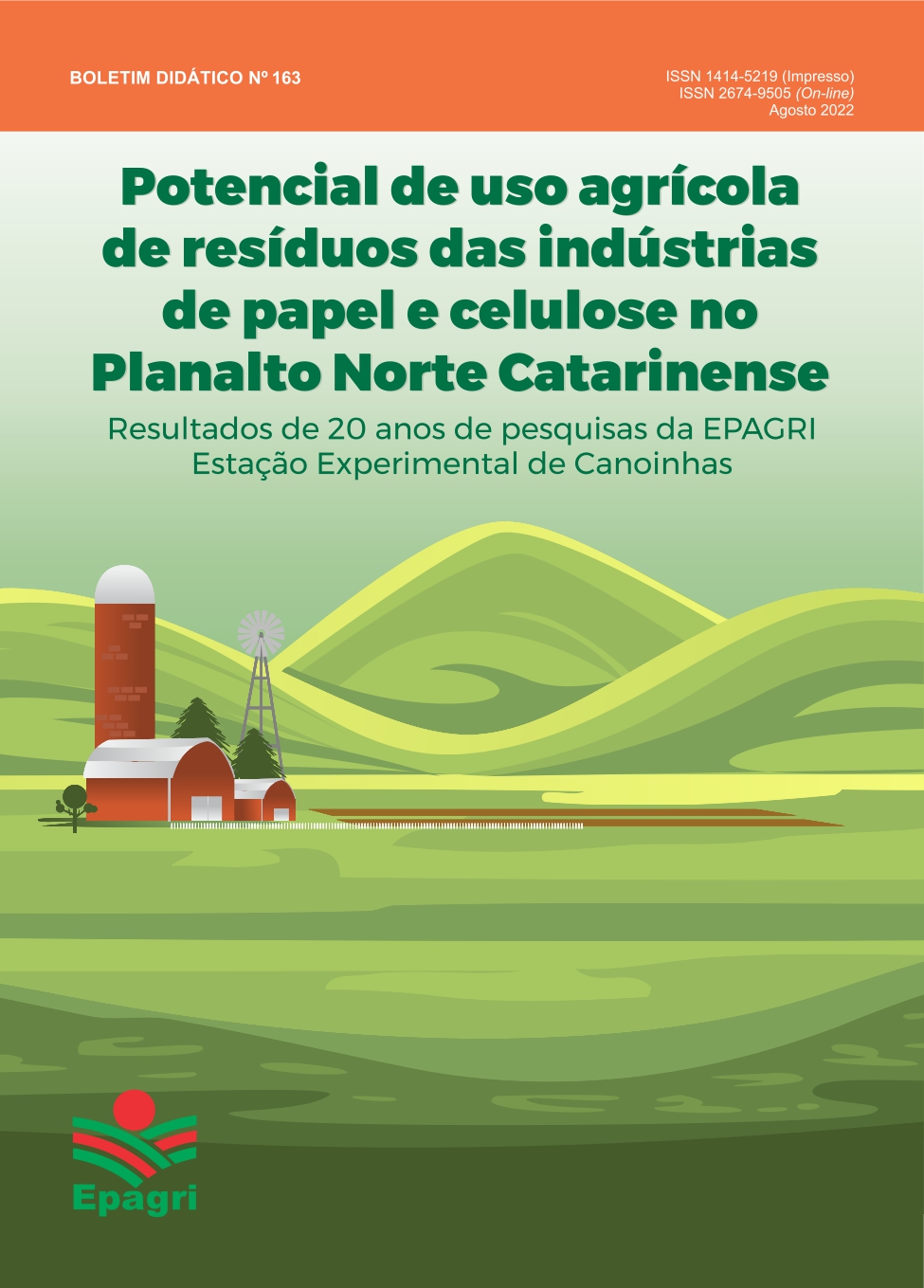 					Visualizar n. 163 (2022): Potencial de uso agrícola de resíduos das indústrias de papel e celulose no Planalto Norte Catarinense
				