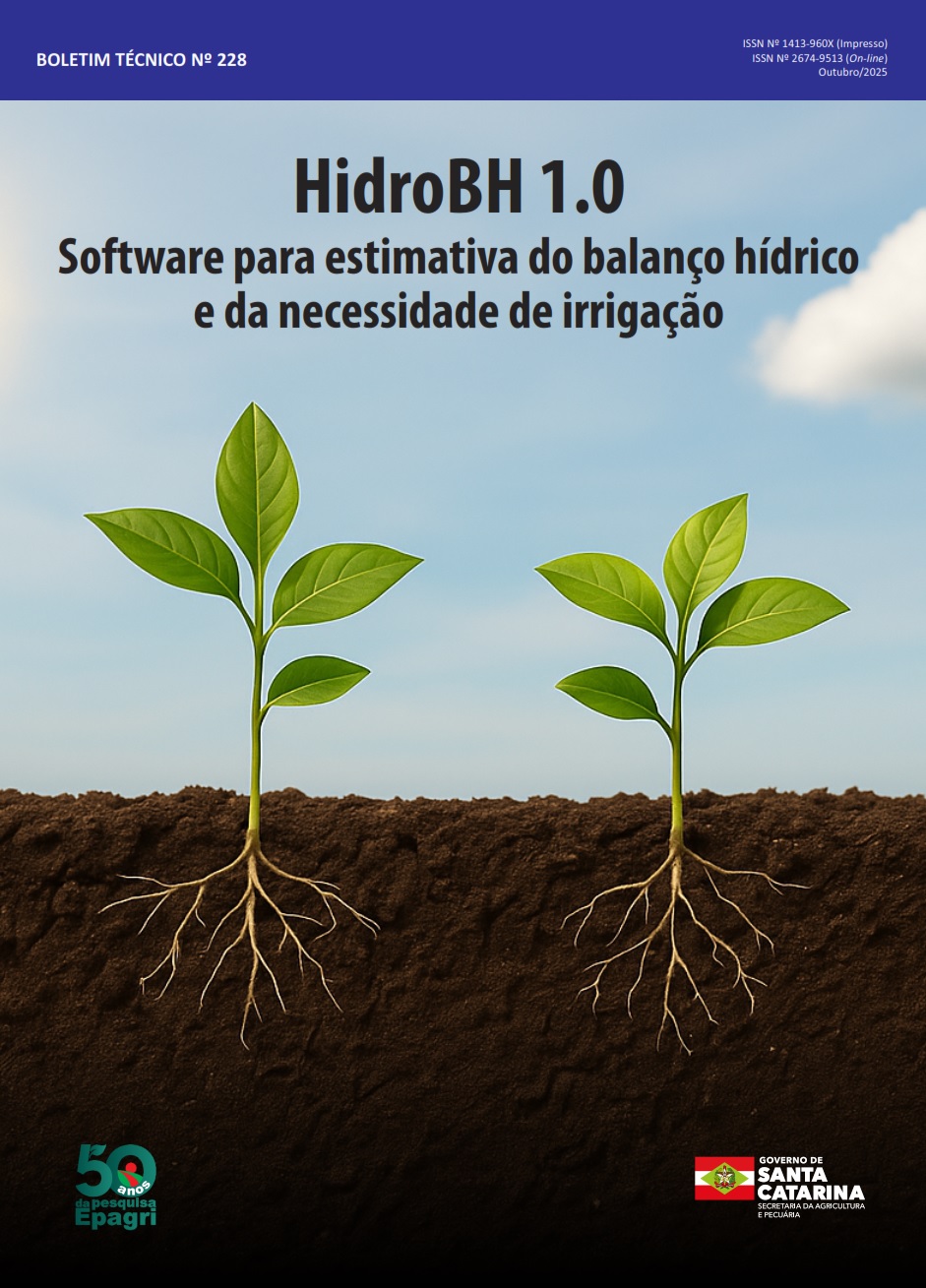 					Visualizar n. 228 (2025): HidroBH 1.0 – Software para estimativa do balanço hídrico e da necessidade de irrigação
				