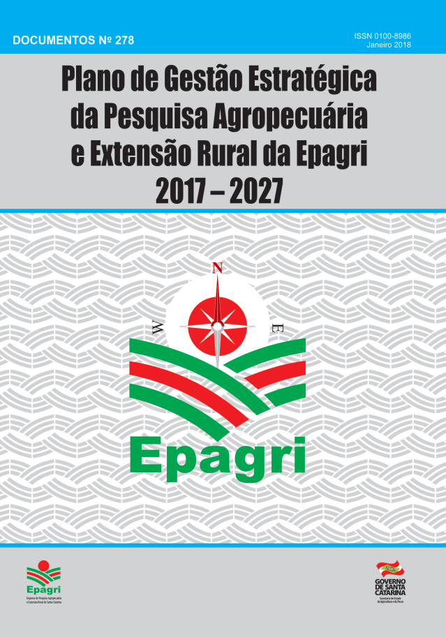 					Visualizar n. 278 (2018): Plano de Gestão Estratégica da Pesquisa Agropecuária e  Extensão Rural da Epagri 2017 – 2027
				