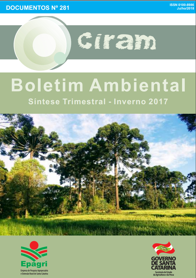 					Visualizar n. 281 (2018): Boletim  Ambiental - Síntese Trimestral: Inverno 2017
				