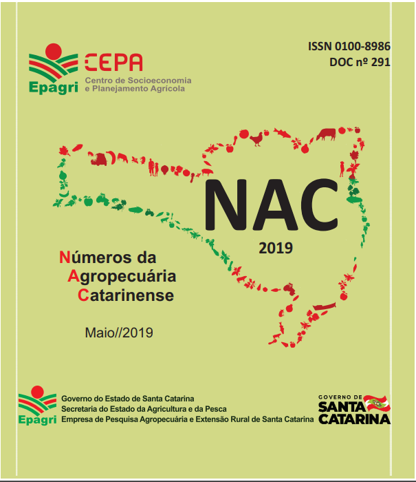 					Visualizar n. 291 (2019): Números da agropecuária catarinense
				