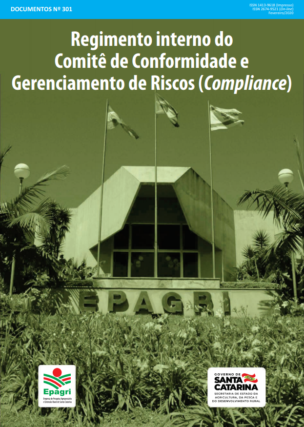 					Visualizar n. 301 (2020): Regimento Interno do Comitê de Conformidade e  Gerenciamento de Riscos: Compliance
				