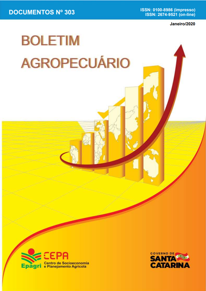 					Visualizar n. 303 (2020): BOLETIM AGROPECUÁRIO: janeiro 2020
				