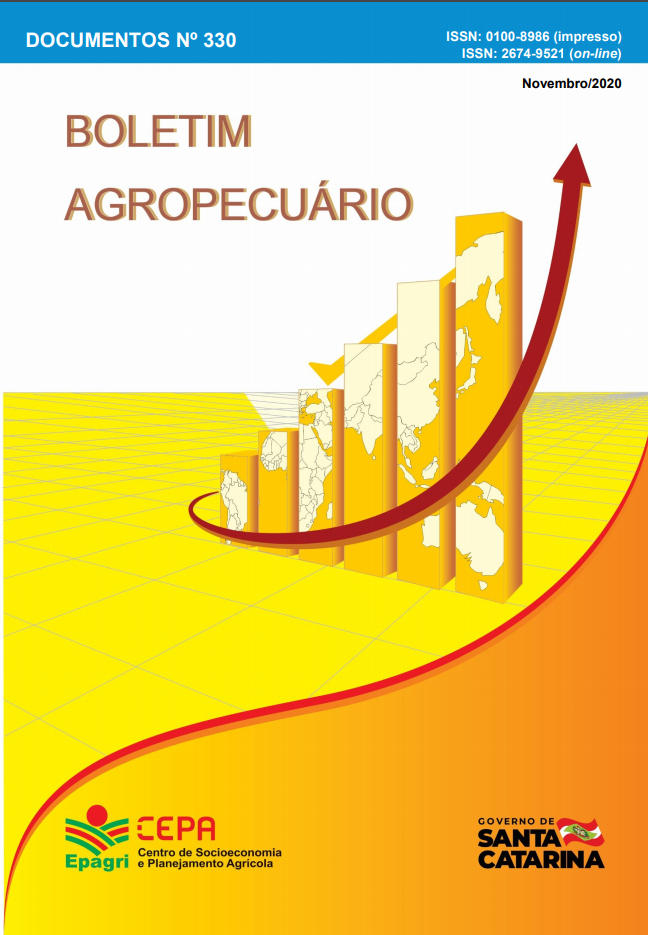 					Visualizar n. 330 (2020): BOLETIM AGROPECUÁRIO: novembro 2020
				