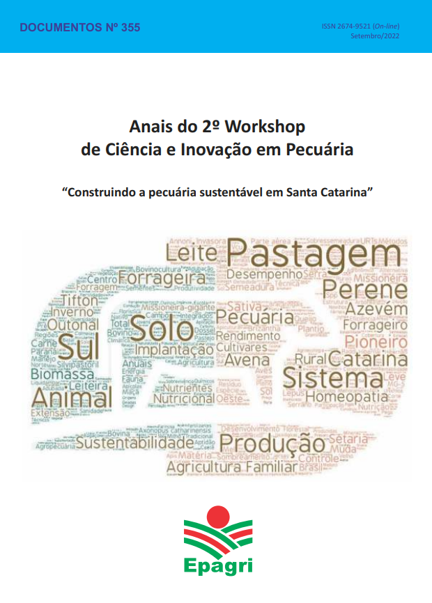 					Visualizar n. 355 (2022): Anais do 2º Workshop de Ciência e Inovação em Pecuária
				