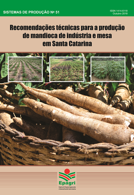 					Visualizar n. 51 (2018): Recomendações técnicas para a produção de mandioca de indústria e mesa em Santa Catarina
				